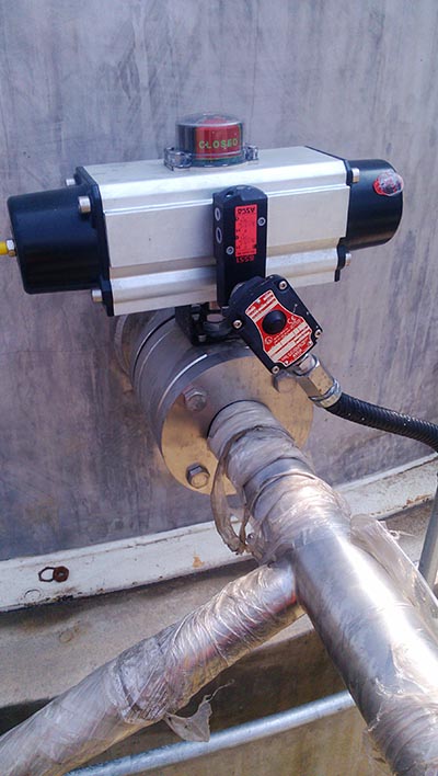 OMAL氣動球閥在涂料生產(chǎn)上的應用